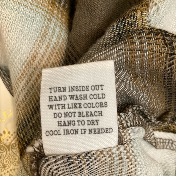 Altar’d State Plaid Wrap Mini Skirt with Tie Khaki M - Picture 7 of 13